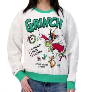 Grinch crewneck sweater kids xl or women’s small